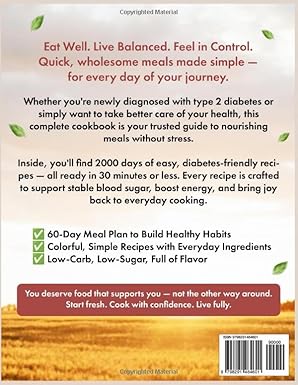 The Complete Diabetic Cookbook for Beginners - 2000 Days of Quick & Healthy Recipes