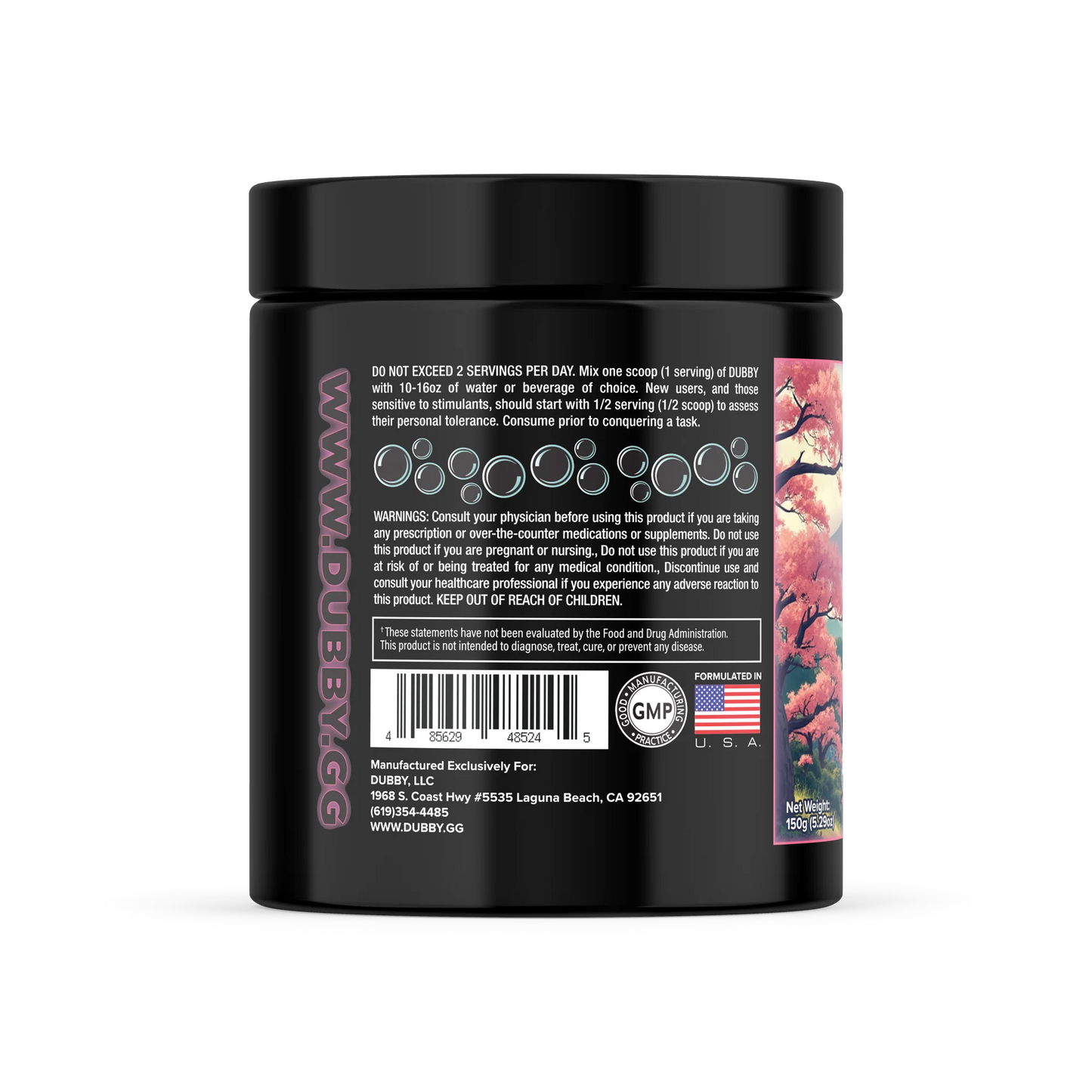 DUBBY Japanese Soda Flavor Energy Drink Mix - Premium Gaming Energy Formula