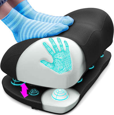 Ergonomic Memory Foam Office Foot Stool & Desk Footrest - Adjustable Cloud Comfort for Gaming & Home Office