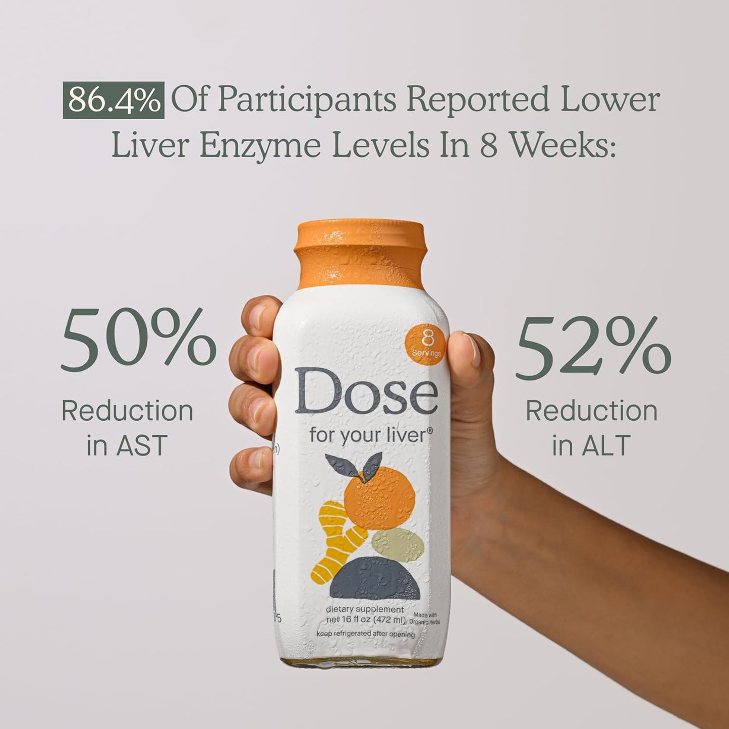 Organic Milk Thistle Liver Cleanse Detox & Repair Supplement - Turmeric, Dandelion, Ginger & Orange - 16oz Bottle 3-Pack