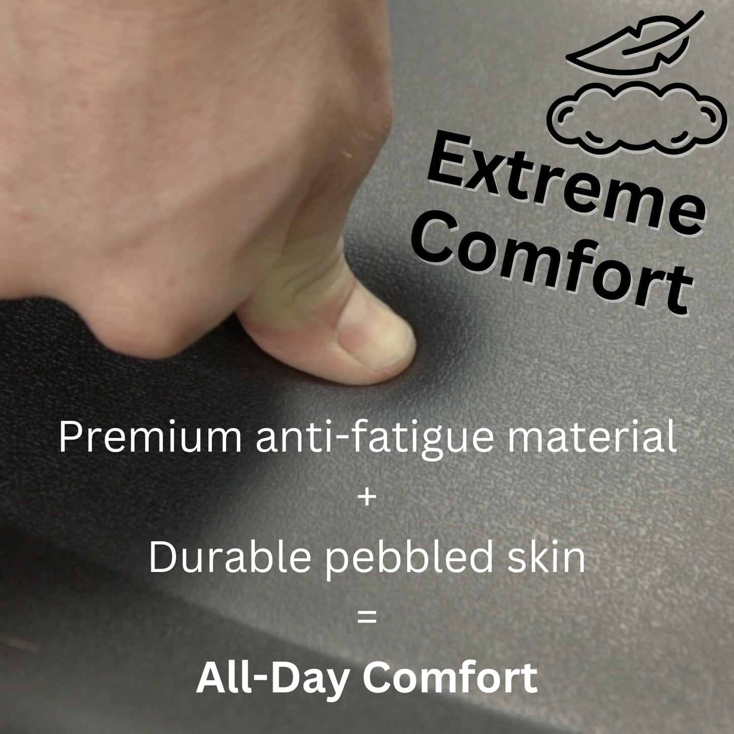 Topo Comfort Mat by Ergodriven - Anti-Fatigue Standing Desk Mat