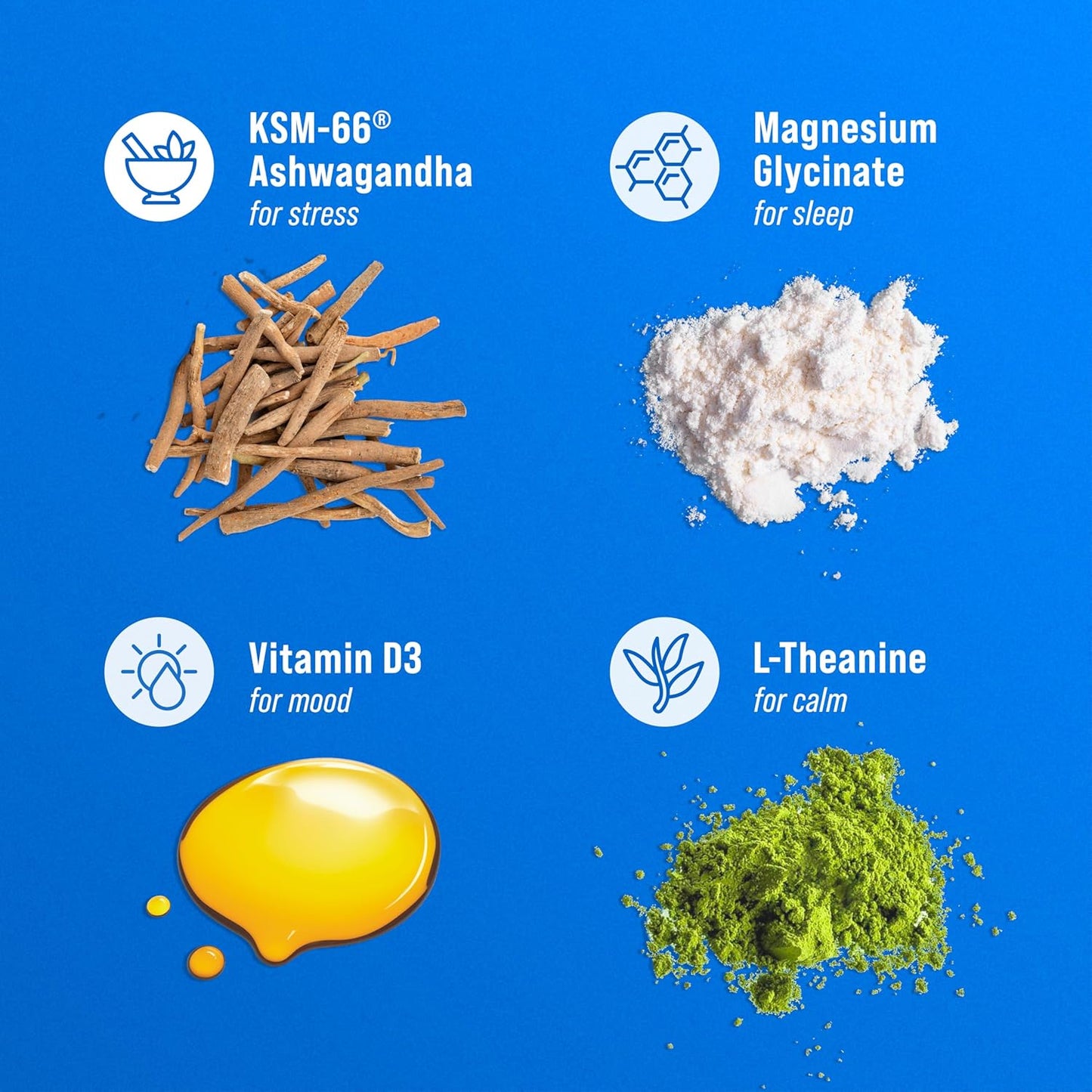 Nello Supercalm Powdered Drink Mix - Cortisol Reducer & Sleep Aid Supplement