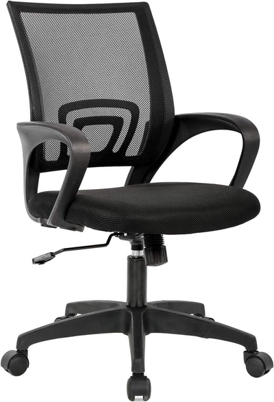BestOffice Ergonomic Office Chair - Mid-Back Swivel Desk Chair with Lumbar Support
