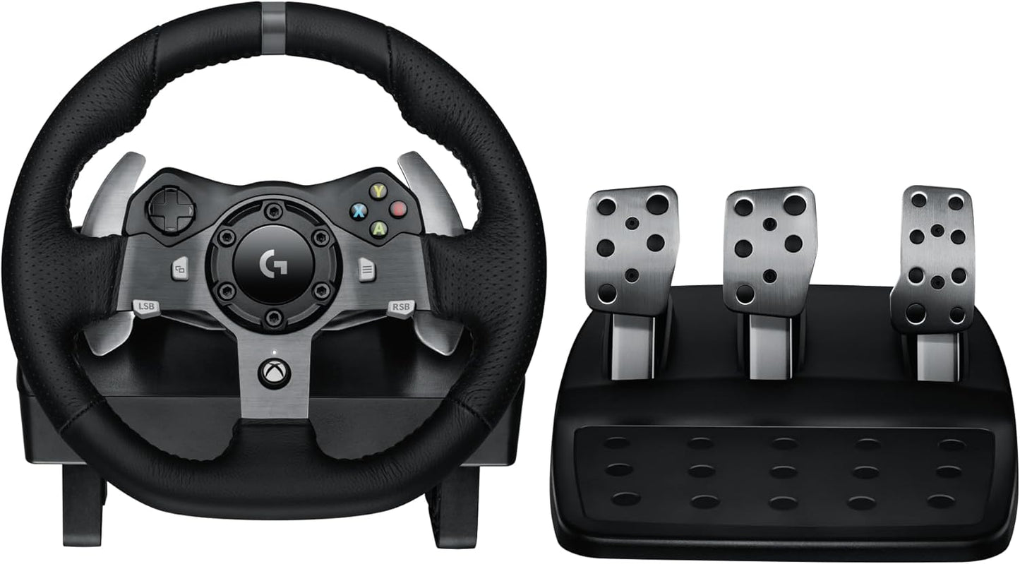 Logitech Professional Racing Wheel with Force Feedback - Stainless Steel Pedals & Leather Steering Cover