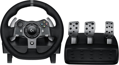 Logitech Professional Racing Wheel with Force Feedback - Stainless Steel Pedals & Leather Steering Cover