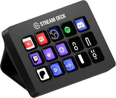 Professional Stream Deck Studio Controller - 15 Macro Keys for Content Creation