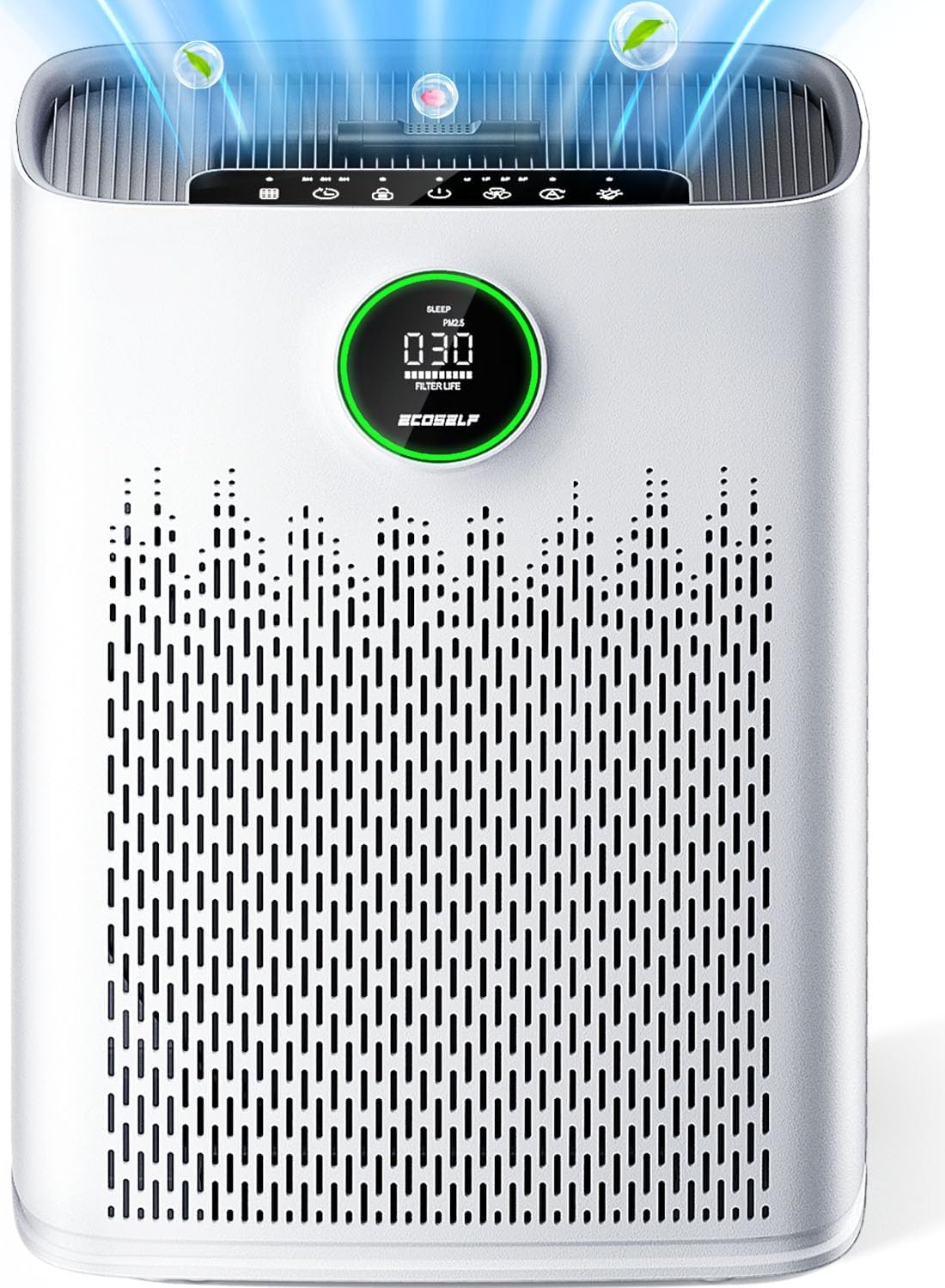 ECOSELF Air Purifier for Large Rooms - True HEPA Filter with Smart Mode & PM2.5 Display