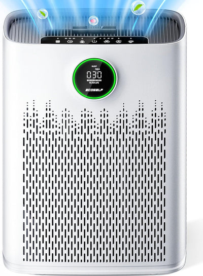 ECOSELF Air Purifier for Large Rooms - True HEPA Filter with Smart Mode & PM2.5 Display