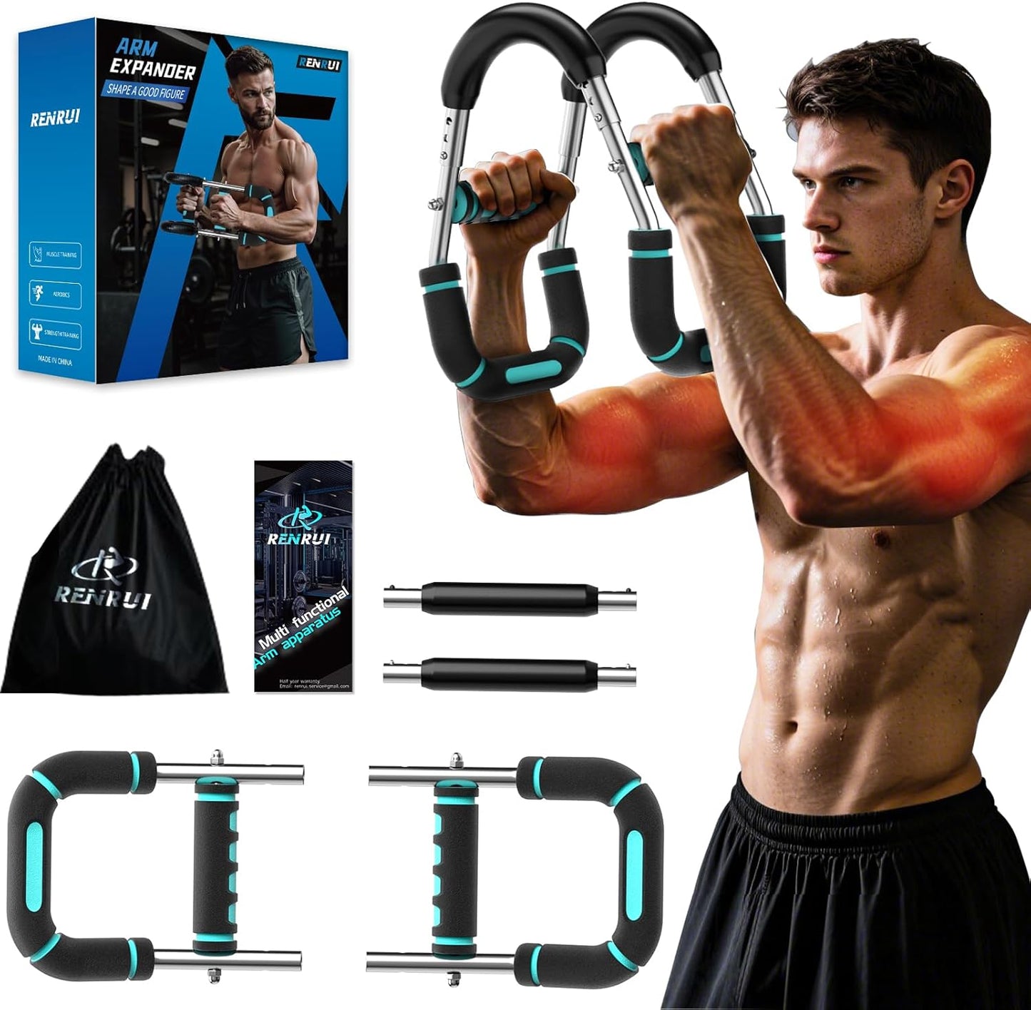 RENRUI Twister Arm Trainer - Forearm & Grip Strength Exercise Equipment