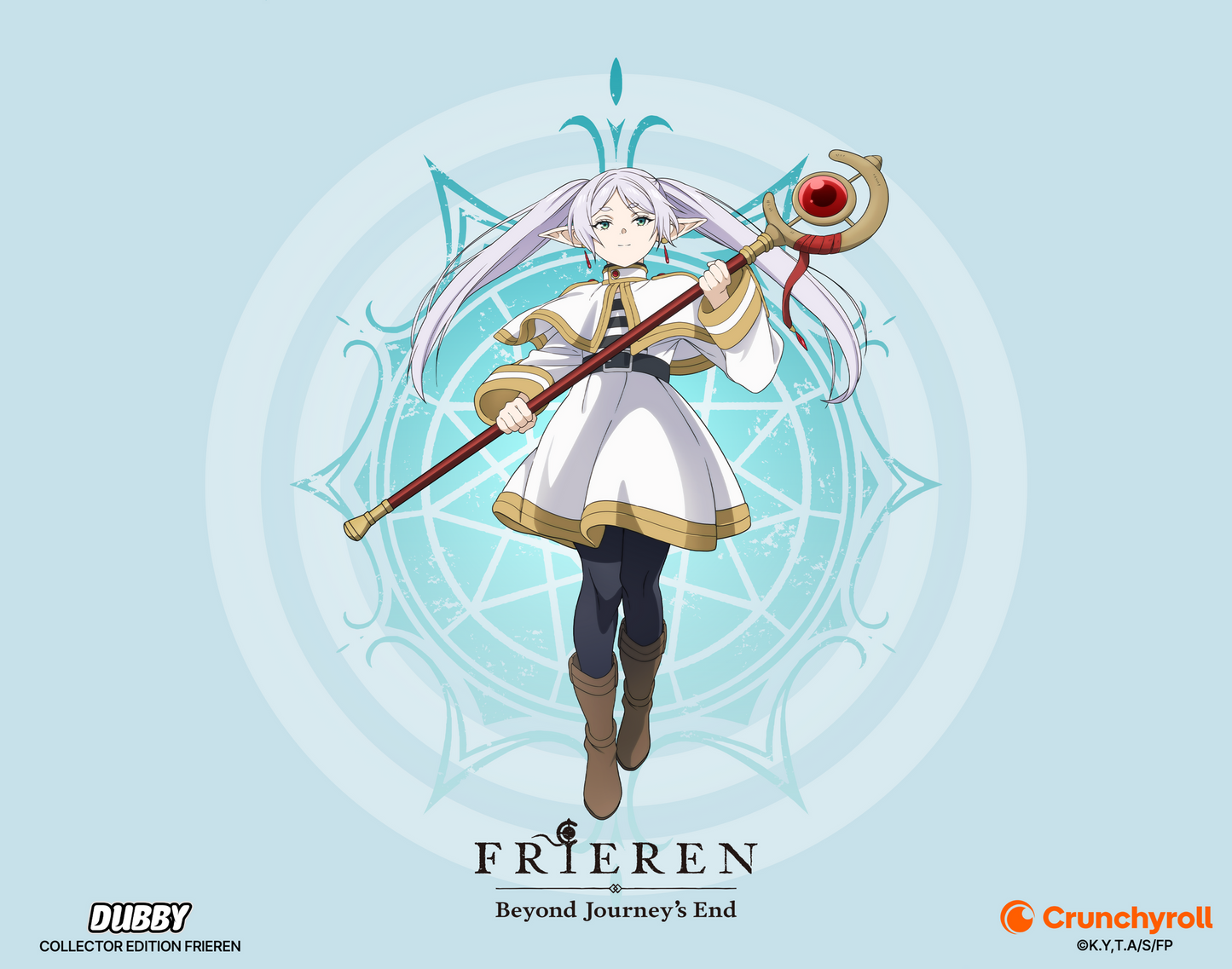 DUBBY Frieren Official License Collector Metal Bottle - 18oz Anime Water Bottle