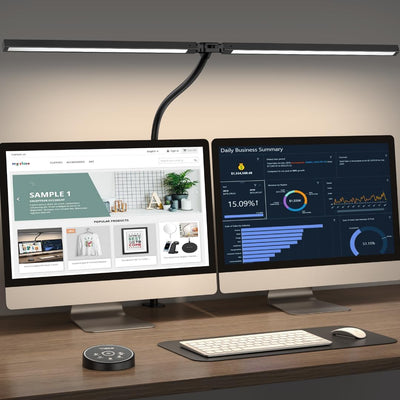 Pzloz LED Desk Lamp - Adjustable Office & Home Task Lighting with USB Charging