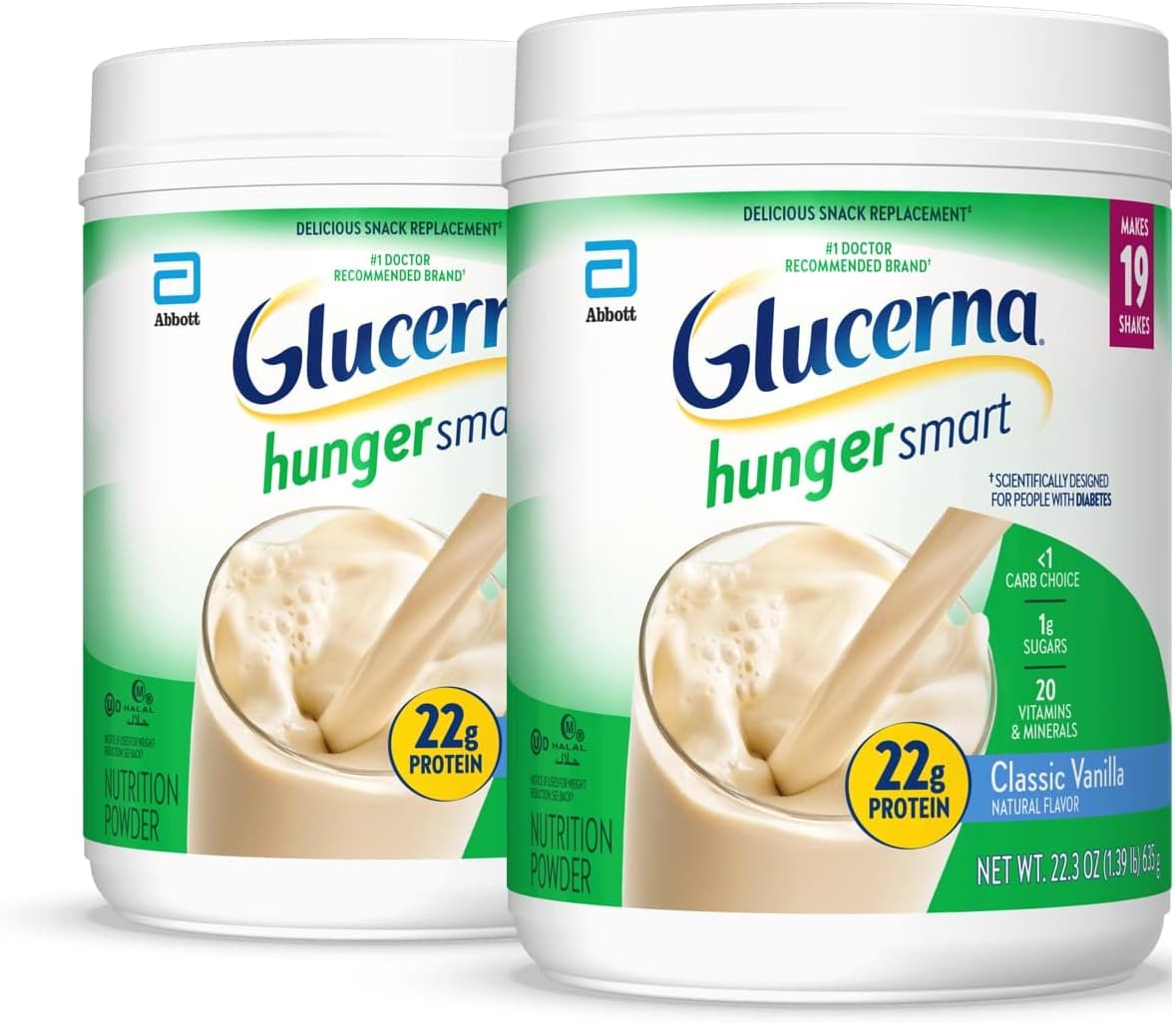 Glucerna Hunger Smart Powder - Diabetic Drink Mix for Blood Sugar Management