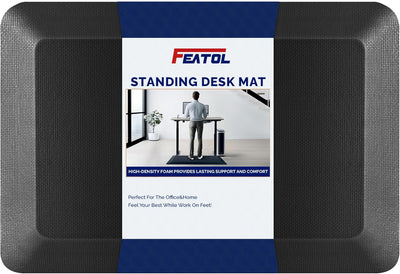 Extra Thick Ergonomic Standing Desk Mat - Anti-Fatigue Memory Foam