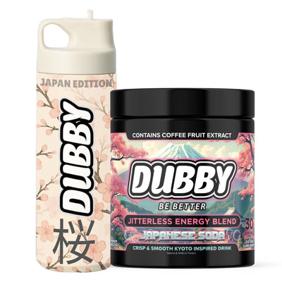 DUBBY Energy Drink Mix - Cherry Blossom Japanese Bundle Gaming Energy Formula