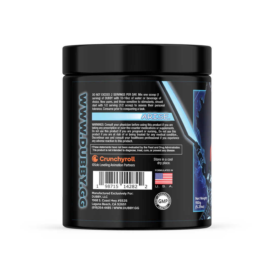 DUBBY Igris Strike - Solo Leveling Official Licensed Energy Drink Mix