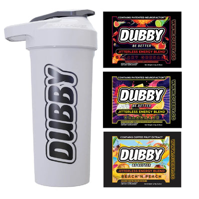 DUBBY Starter Sampler Pack - 3 Flavor Energy Drink Mix Variety Bundle