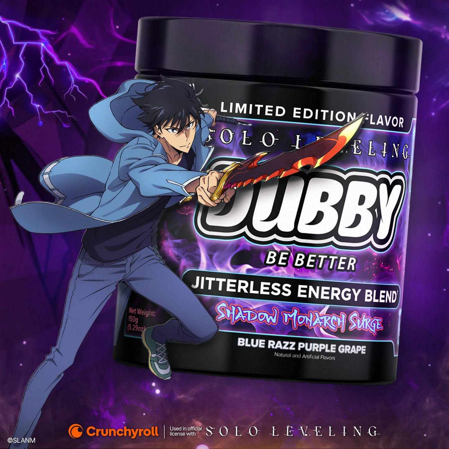 DUBBY Shadow Monarch Surge - Solo Leveling Official Licensed Energy Drink Mix