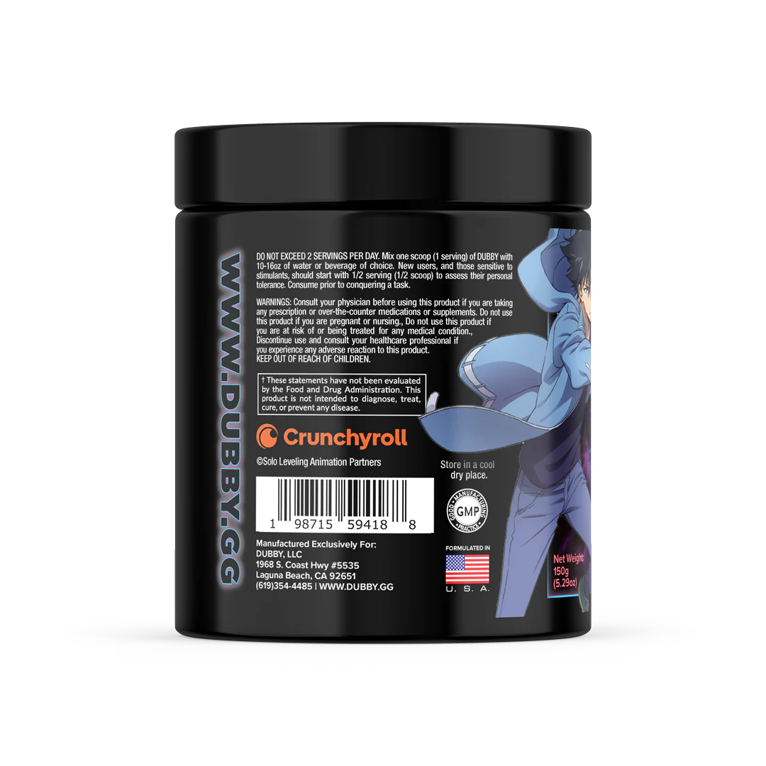 DUBBY Shadow Monarch Surge - Solo Leveling Official Licensed Energy Drink Mix