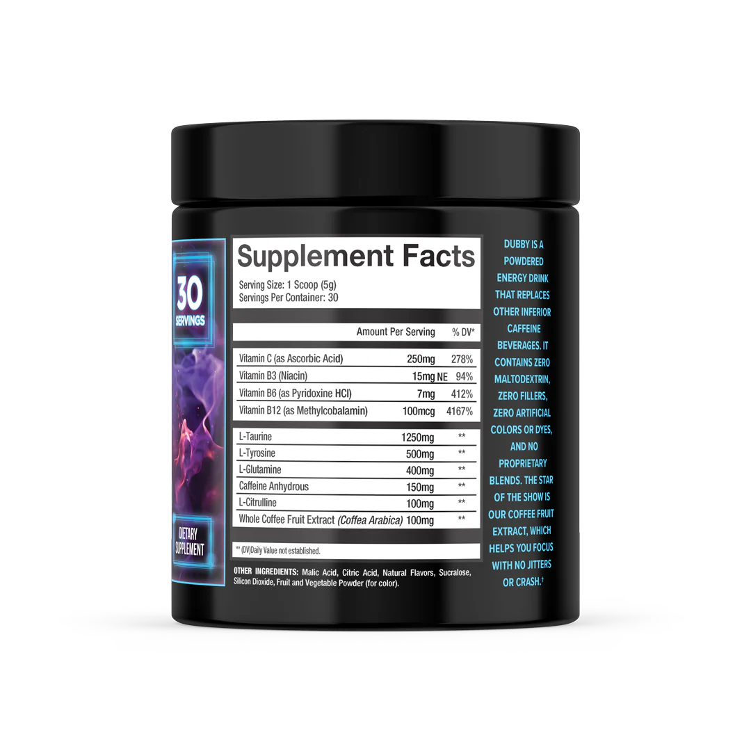 DUBBY Shadow Monarch Surge - Solo Leveling Official Licensed Energy Drink Mix