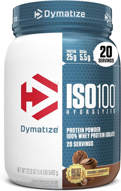 Dymatize ISO100 Whey Protein Powder Isolate - Gourmet Chocolate Hydrolyzed Protein