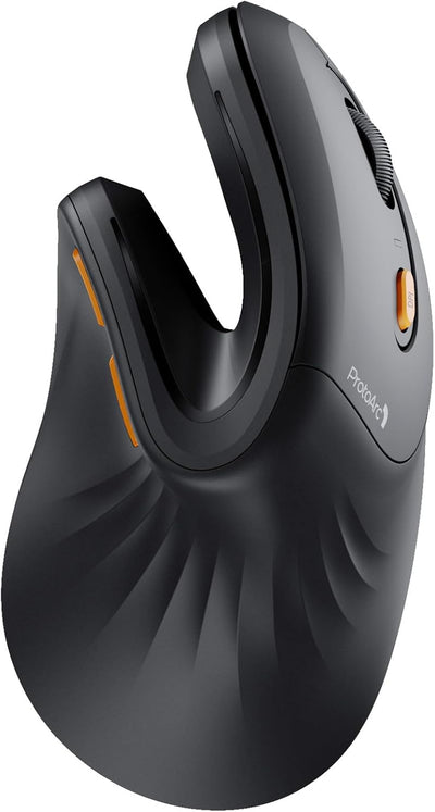 ProtoArc EM11 NL Bluetooth Ergonomic Vertical Mouse - Wireless Multi-Device Connectivity