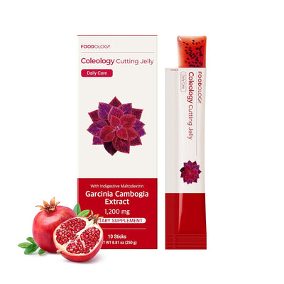 FOODOLOGY Coleology Cutting Jelly - 10 Day Garcinia Cambogia HCA Jelly Sticks for Weight Management