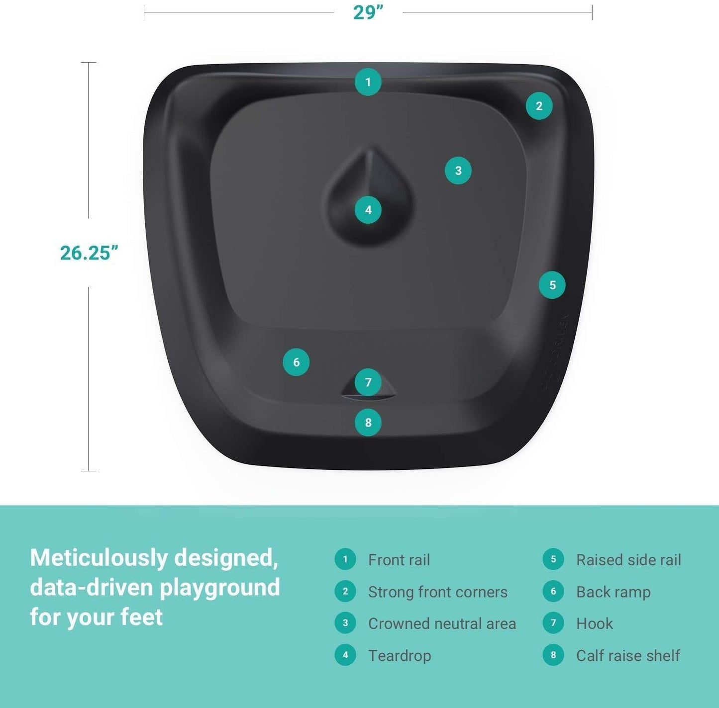 Topo Comfort Mat by Ergodriven - Anti-Fatigue Standing Desk Mat