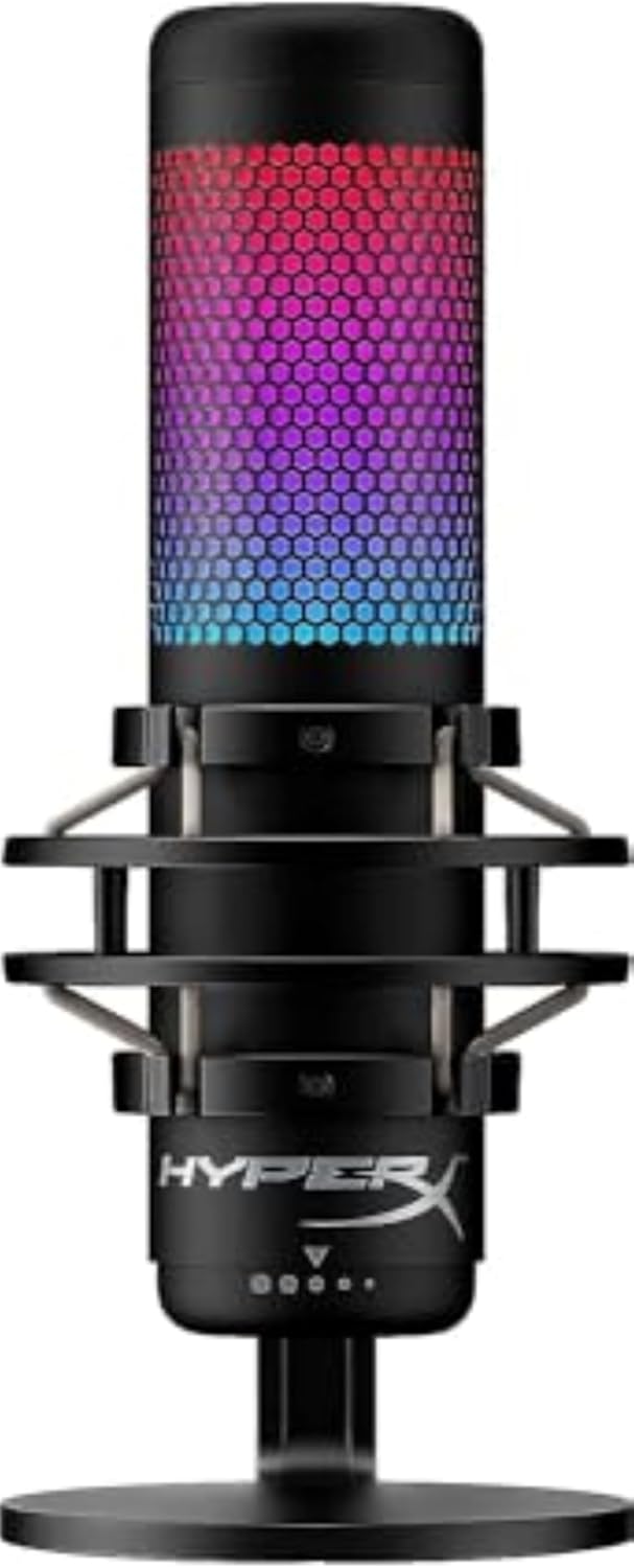 HyperX QuadCast S RGB USB Condenser Microphone - Gaming & Streaming