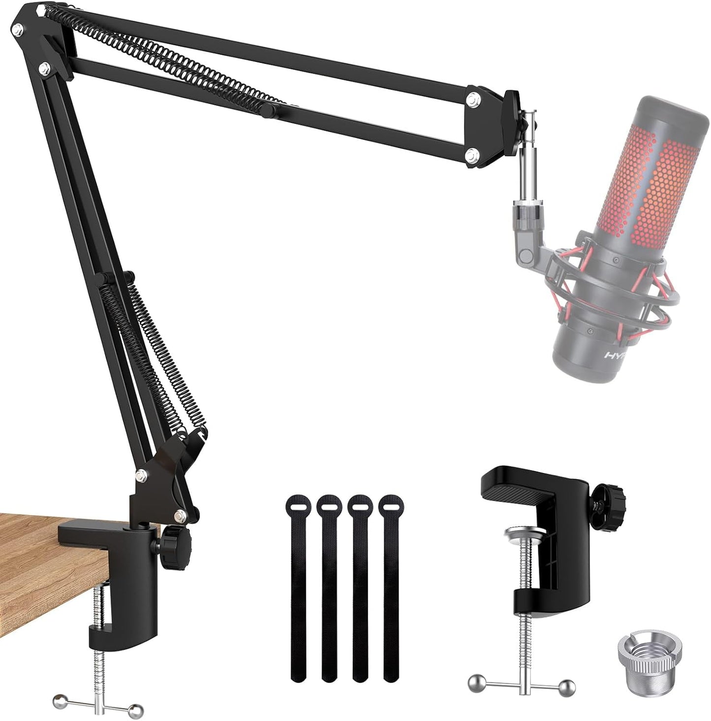Professional Microphone Boom Arm Stand - Blue Yeti & HyperX Compatible