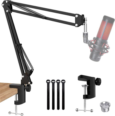 Professional Microphone Boom Arm Stand - Blue Yeti & HyperX Compatible