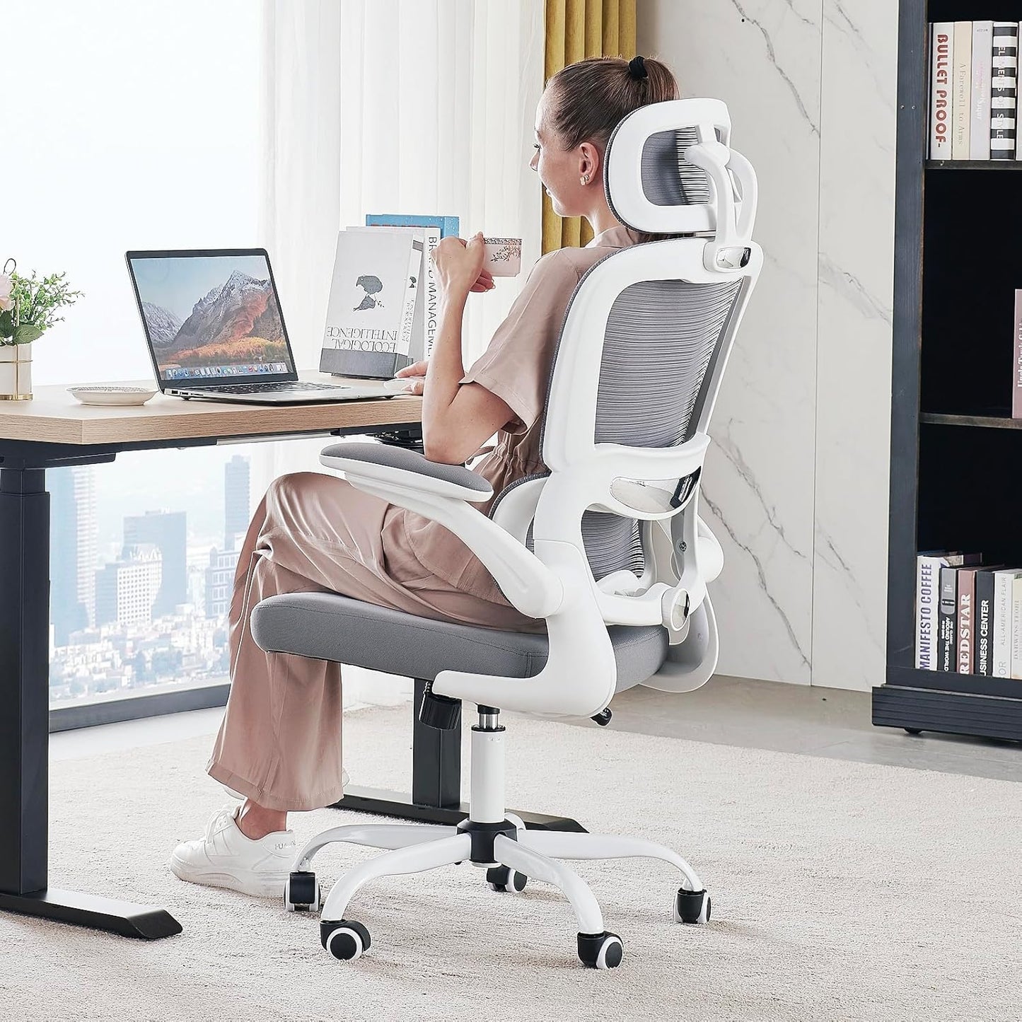TRALT Office Chair Ergonomic Desk Chair - 330 LBS Capacity with Wheels