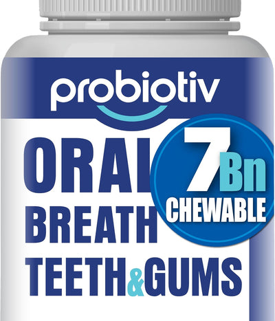 Oral Probiotics - Chewable Dental Probiotics for Teeth & Gums (7 Billion CFU)