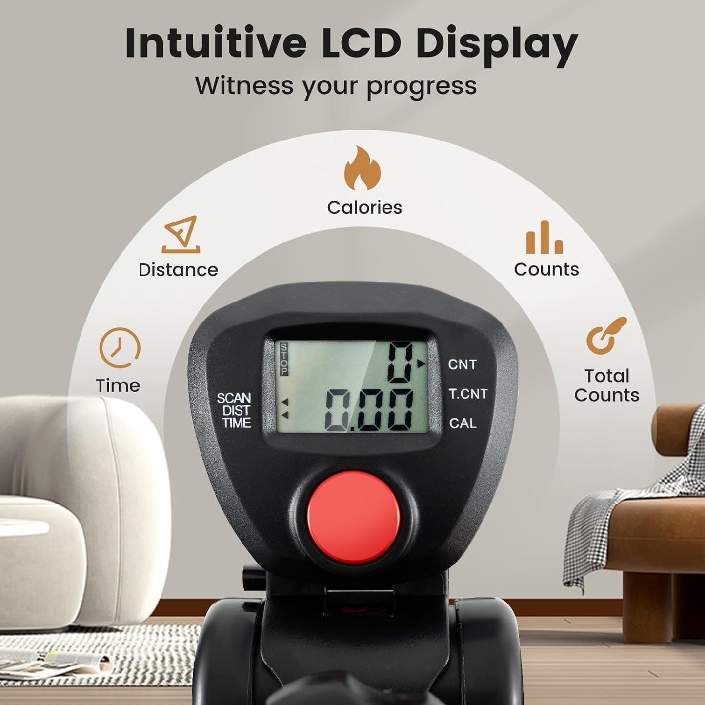 Toolsempire Pedal Exerciser Bike for Seniors - Portable Arm & Leg Exercise Machine