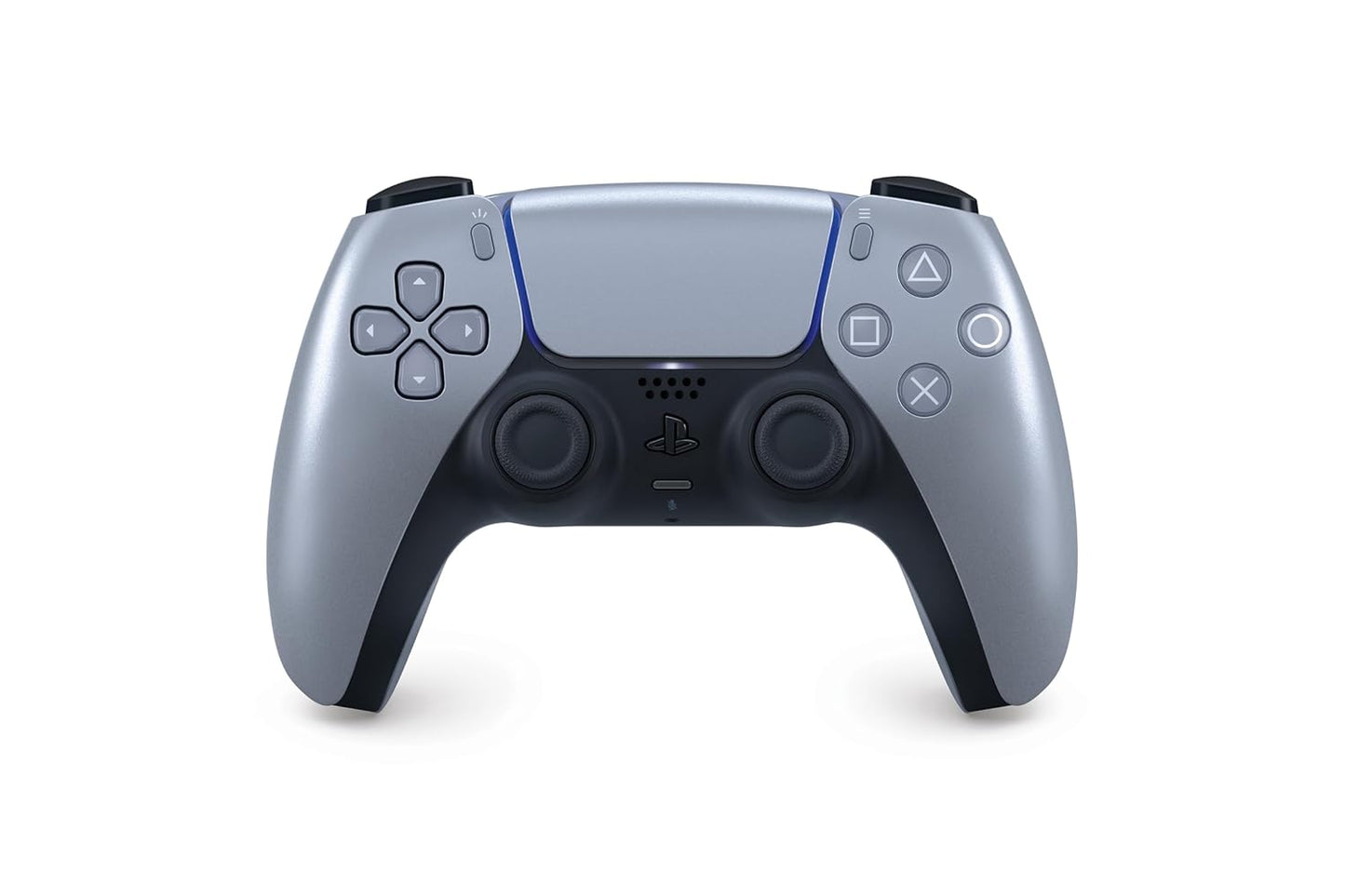 PlayStation DualSense Wireless Controller - Sterling Silver | Haptic Feedback & Adaptive Triggers