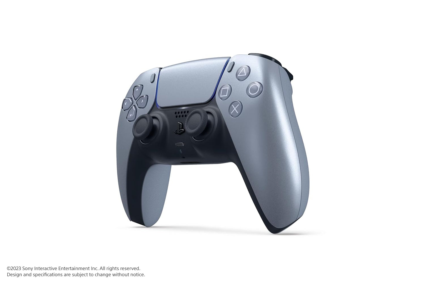 PlayStation DualSense Wireless Controller - Sterling Silver | Haptic Feedback & Adaptive Triggers