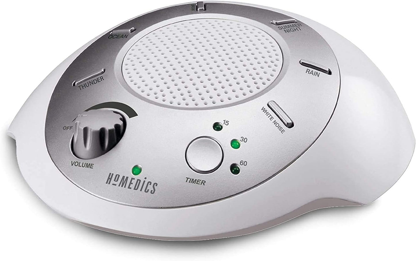 HoMedics SoundSleep White Noise Sound Machine - 6 Relaxing Nature Sounds with Auto-Off Timer