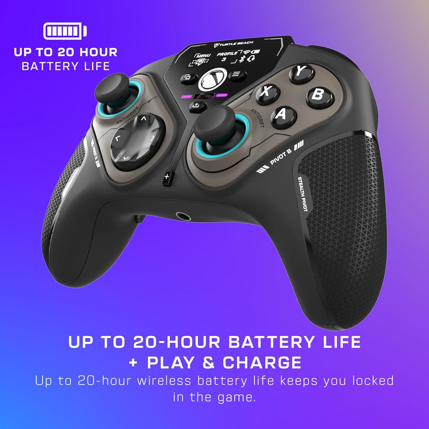 Turtle Beach Stealth Pivot Wireless Smart Game Controller - Officially Licensed for Windows PC