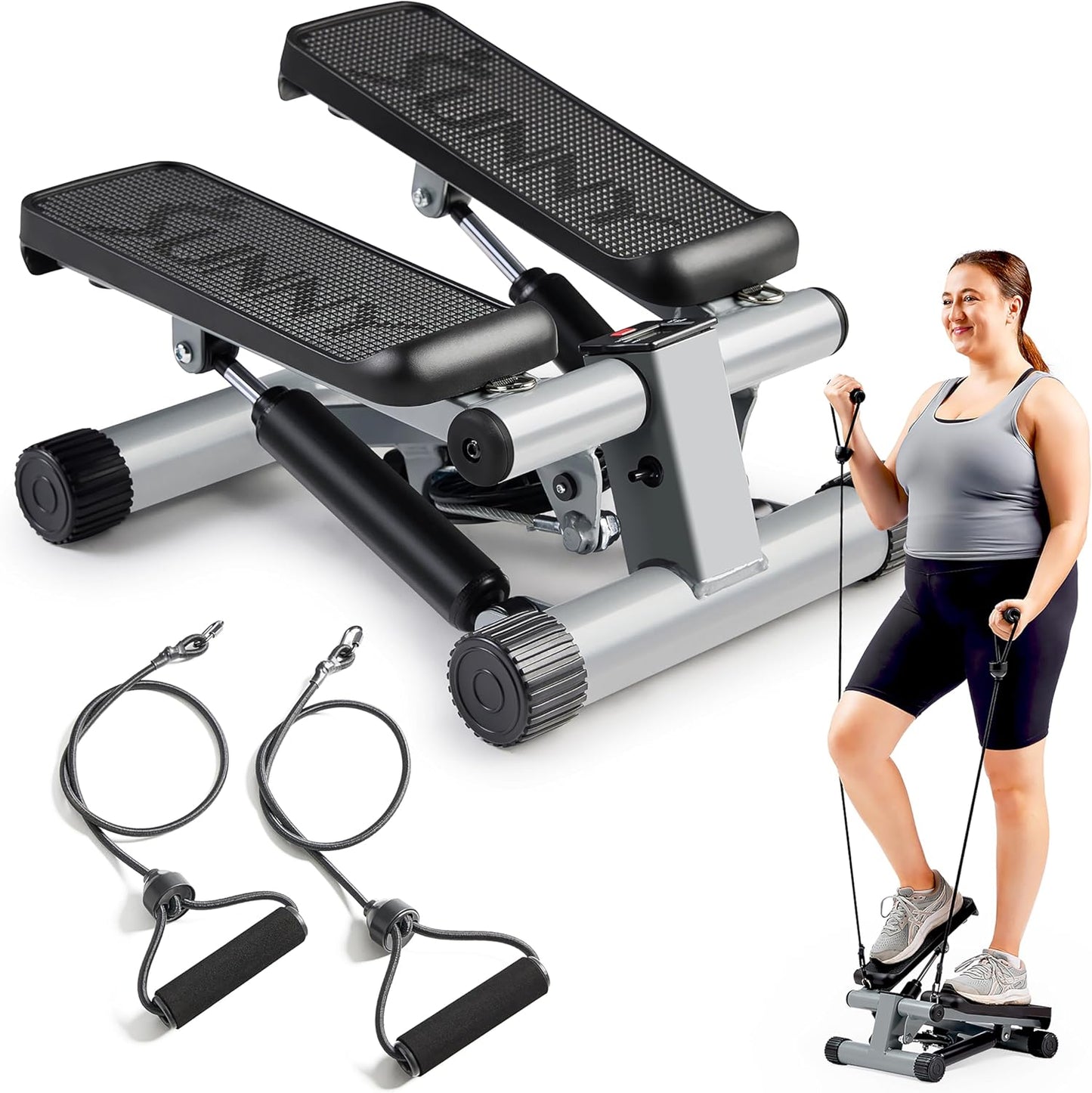Sunny Health & Fitness Mini Stepper - Compact Exercise Stepper for Home Workouts