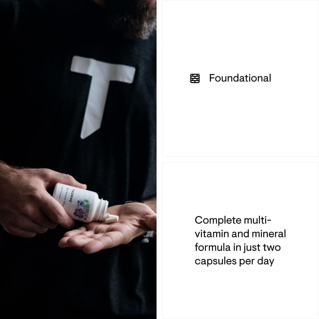 THORNE Basic Nutrients 2/Day - Comprehensive Daily Multivitamin with Optimal Bioavailability