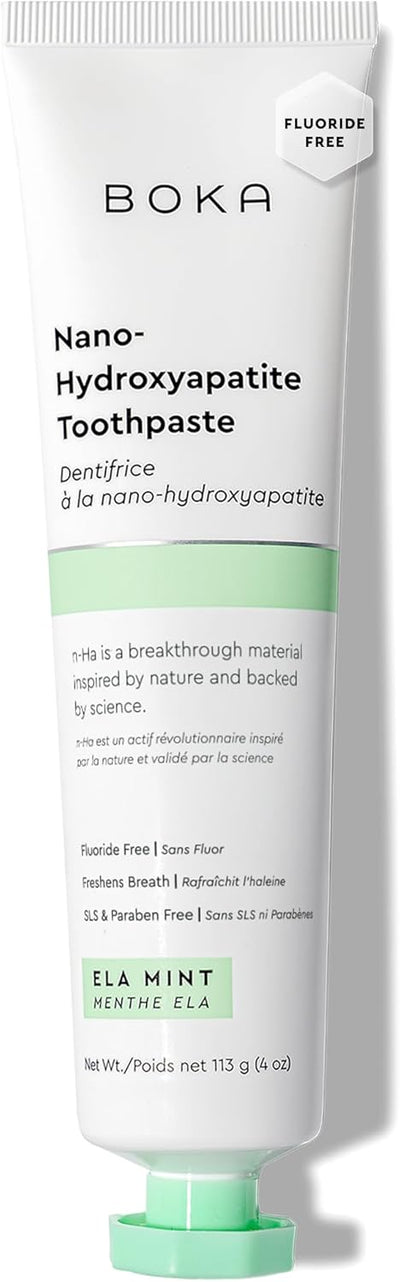 Boka Fluoride Free Toothpaste - Nano Hydroxyapatite Natural Toothpaste for Remineralization