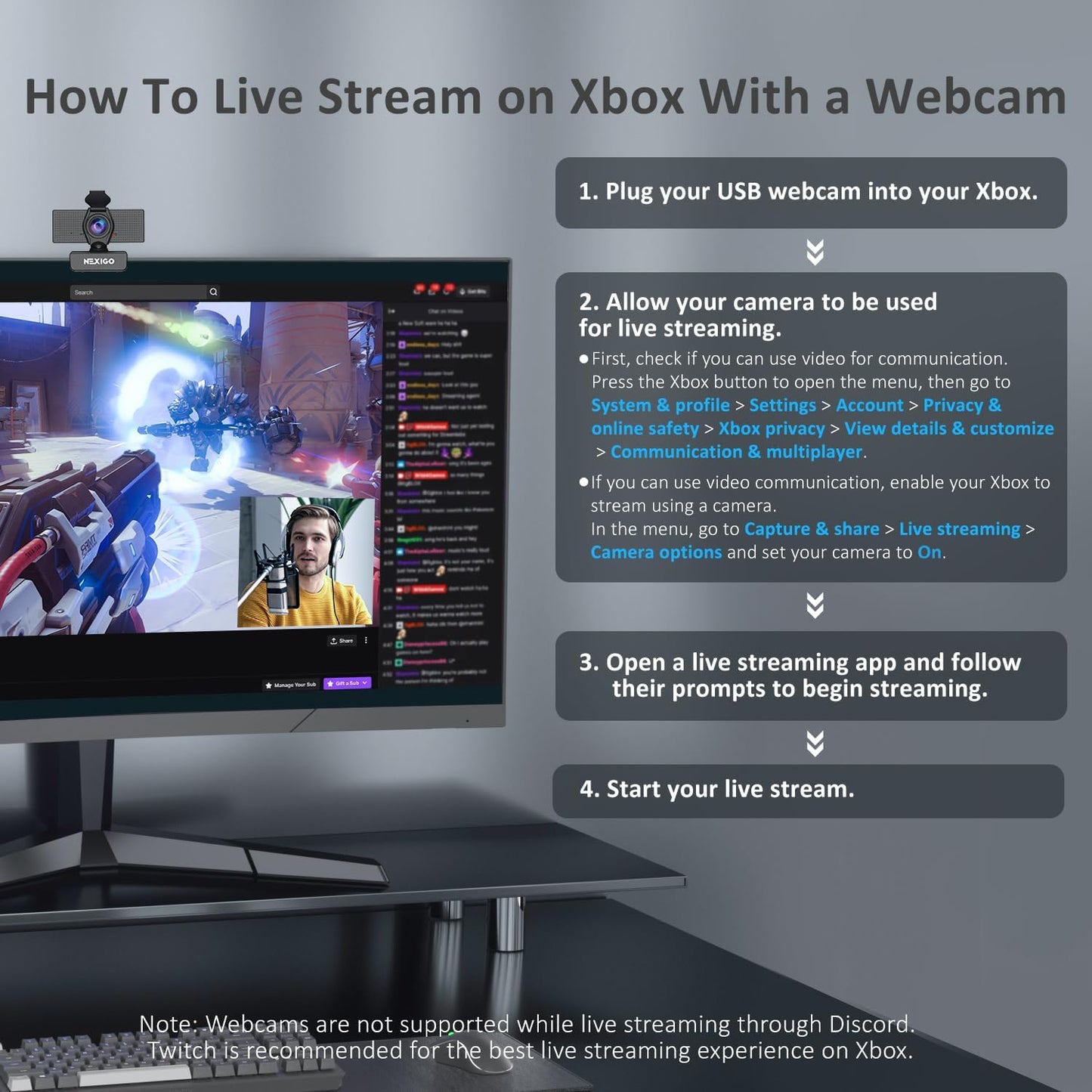 Professional 1080P HD Webcam with Microphone - Adjustable FOV & Privacy Cover