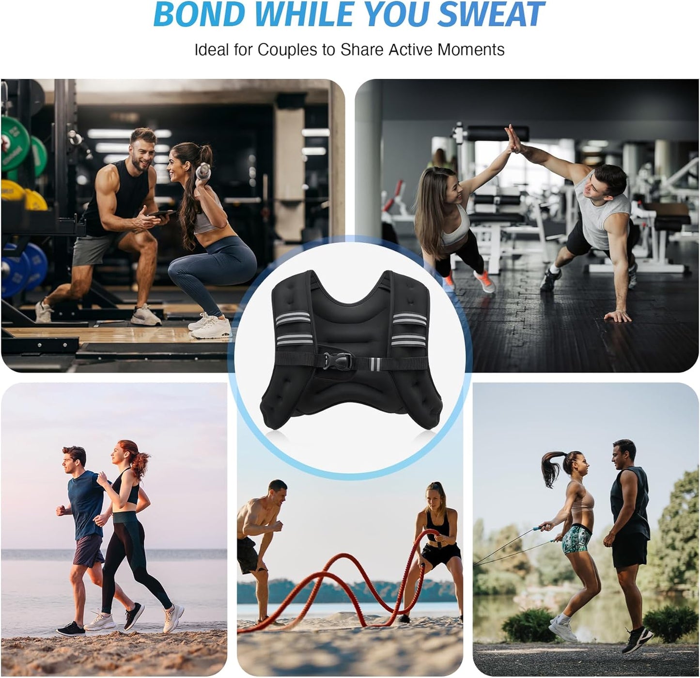ZELUS Weighted Vest - Adjustable Weight Training Vest for Strength & Cardio Workouts