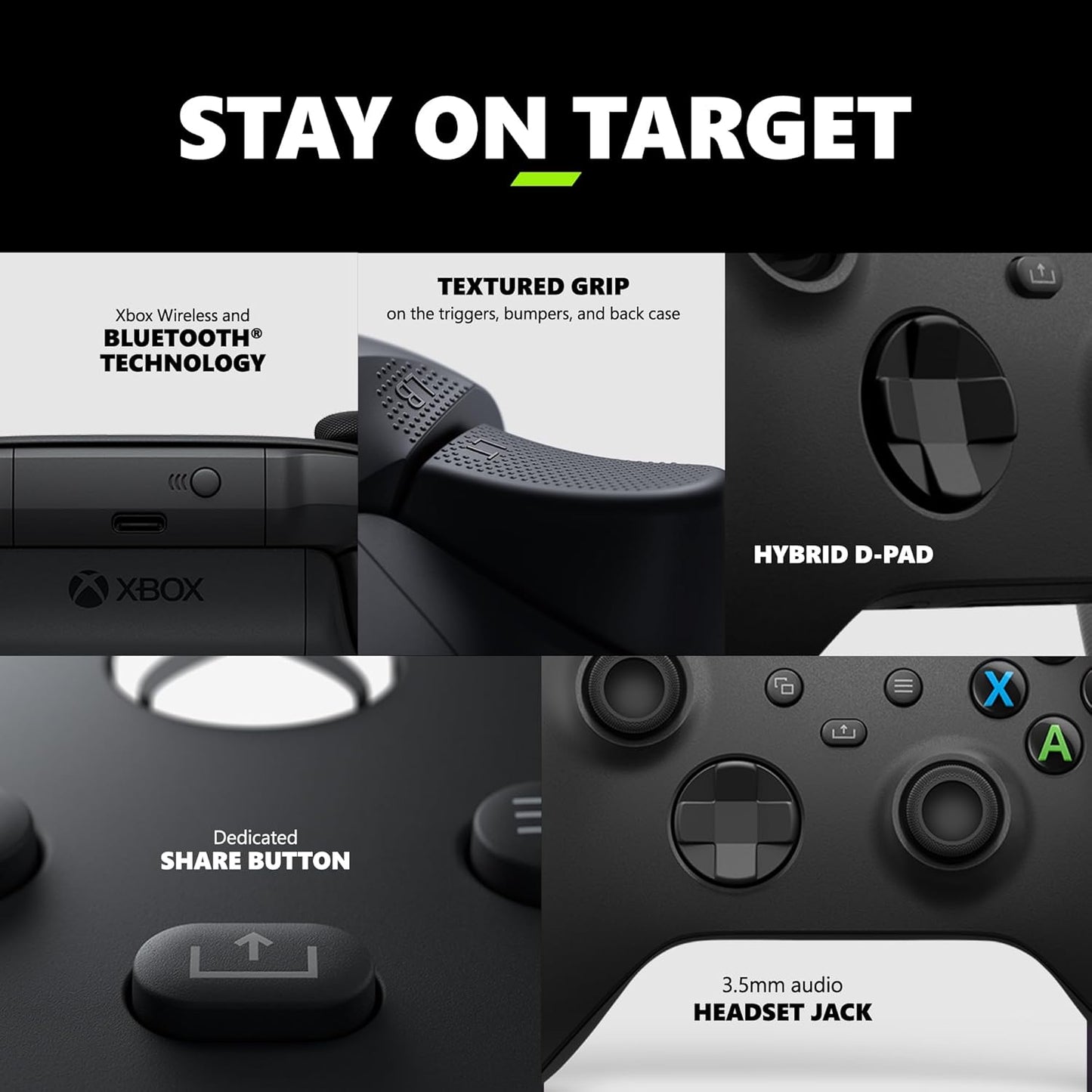 Xbox Wireless Gaming Controller - Multi-Platform Compatible for Xbox, PC, Mobile & Cloud Gaming
