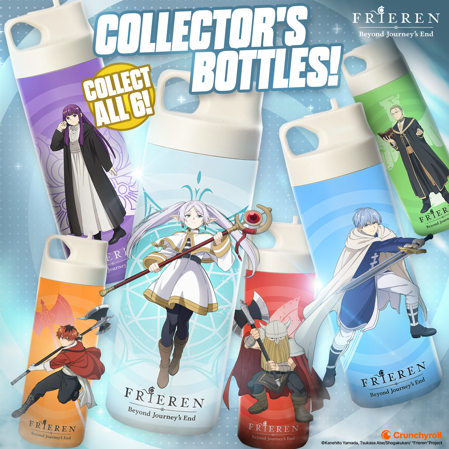 DUBBY Frieren Official License Collector Metal Bottle - 18oz Anime Water Bottle